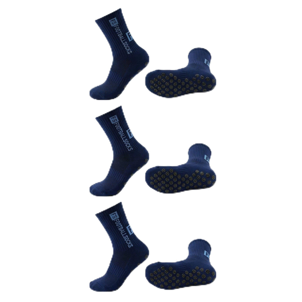 3 Paar Fußballsocken Unisex – Atmungsaktive Sportsocken, für Fußball, Basketball, Laufen, Radfahren & Tennis