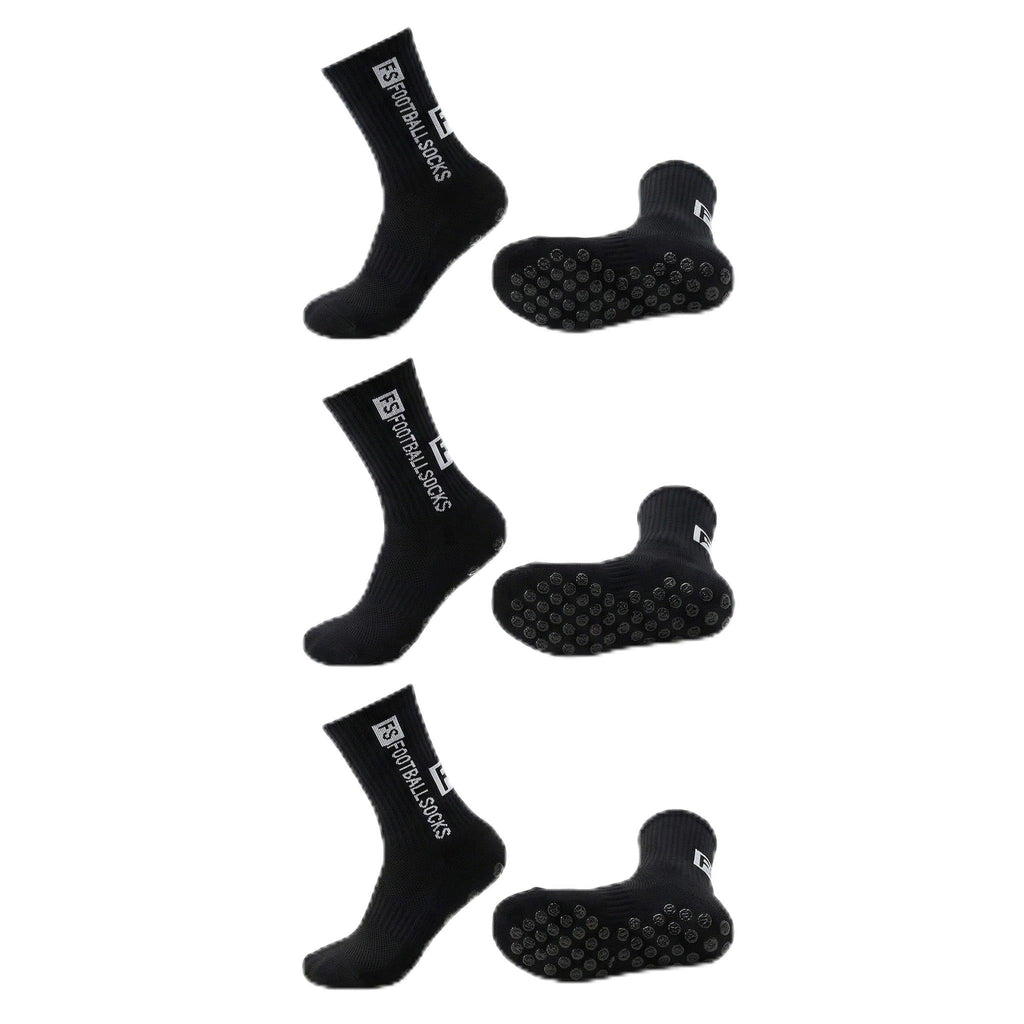3 Paar Fußballsocken Unisex – Atmungsaktive Sportsocken, für Fußball, Basketball, Laufen, Radfahren & Tennis