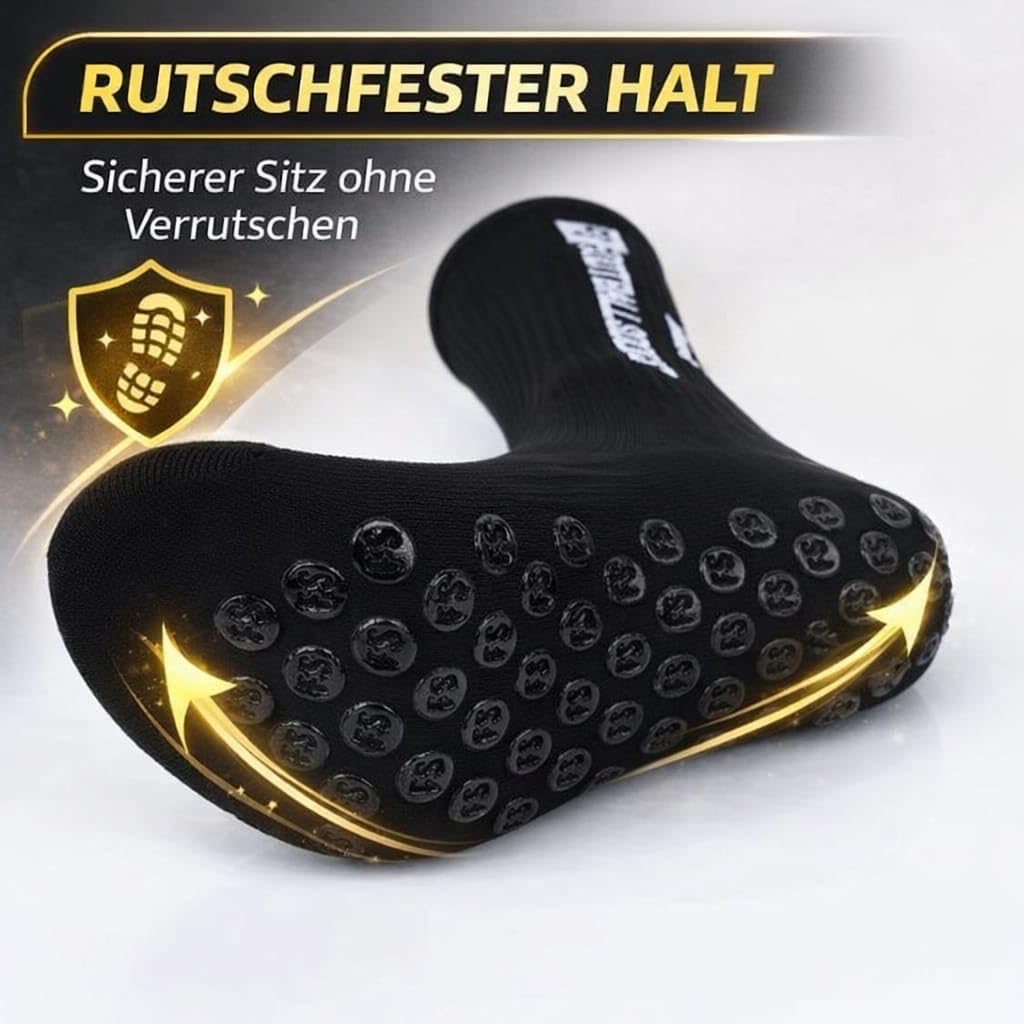 3 Paar Fußballsocken Unisex – Atmungsaktive Sportsocken, für Fußball, Basketball, Laufen, Radfahren & Tennis