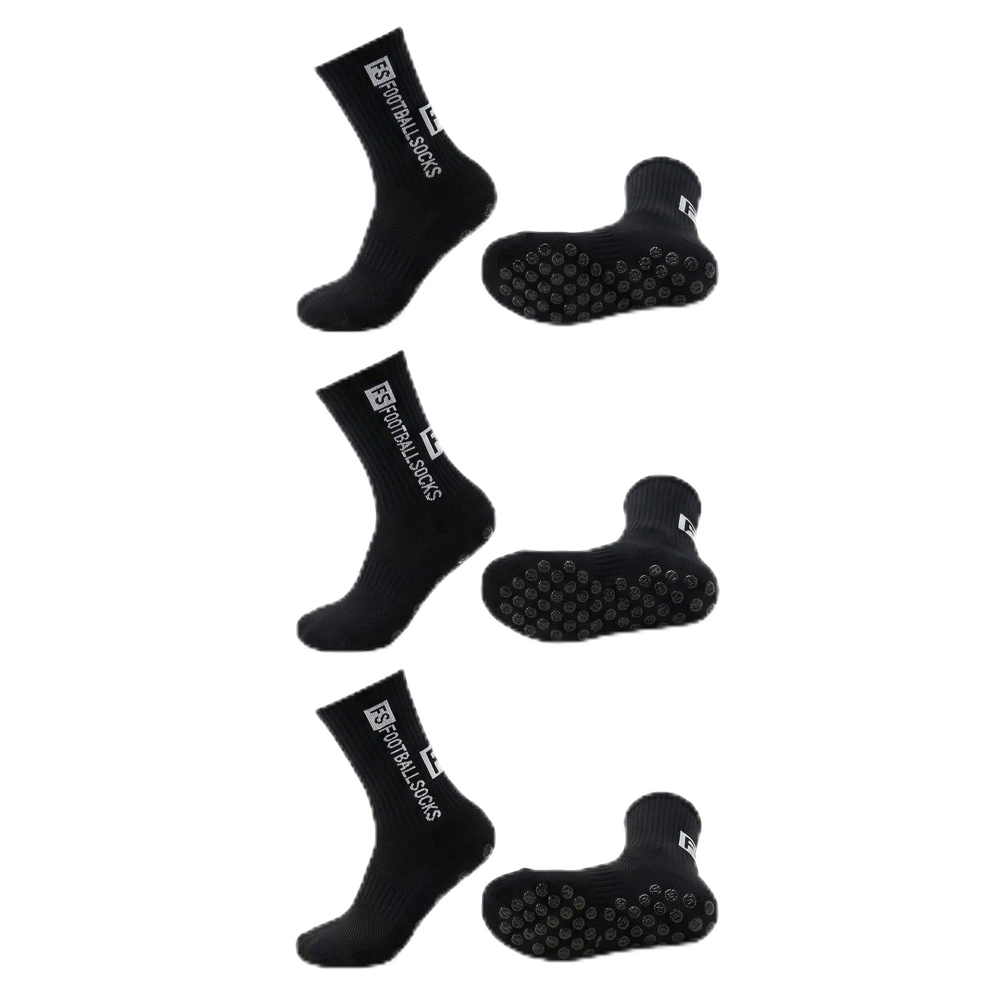 3 Paar Fußballsocken Unisex – Atmungsaktive Sportsocken, für Fußball, Basketball, Laufen, Radfahren & Tennis