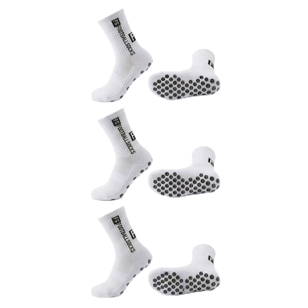3 Paar Fußballsocken Unisex – Atmungsaktive Sportsocken, für Fußball, Basketball, Laufen, Radfahren & Tennis