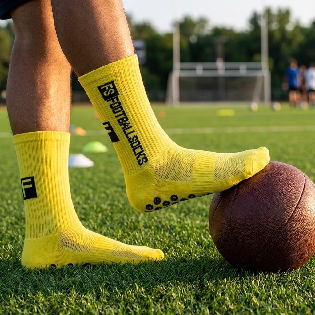 3 Paar Fußballsocken Unisex – Atmungsaktive Sportsocken, für Fußball, Basketball, Laufen, Radfahren & Tennis