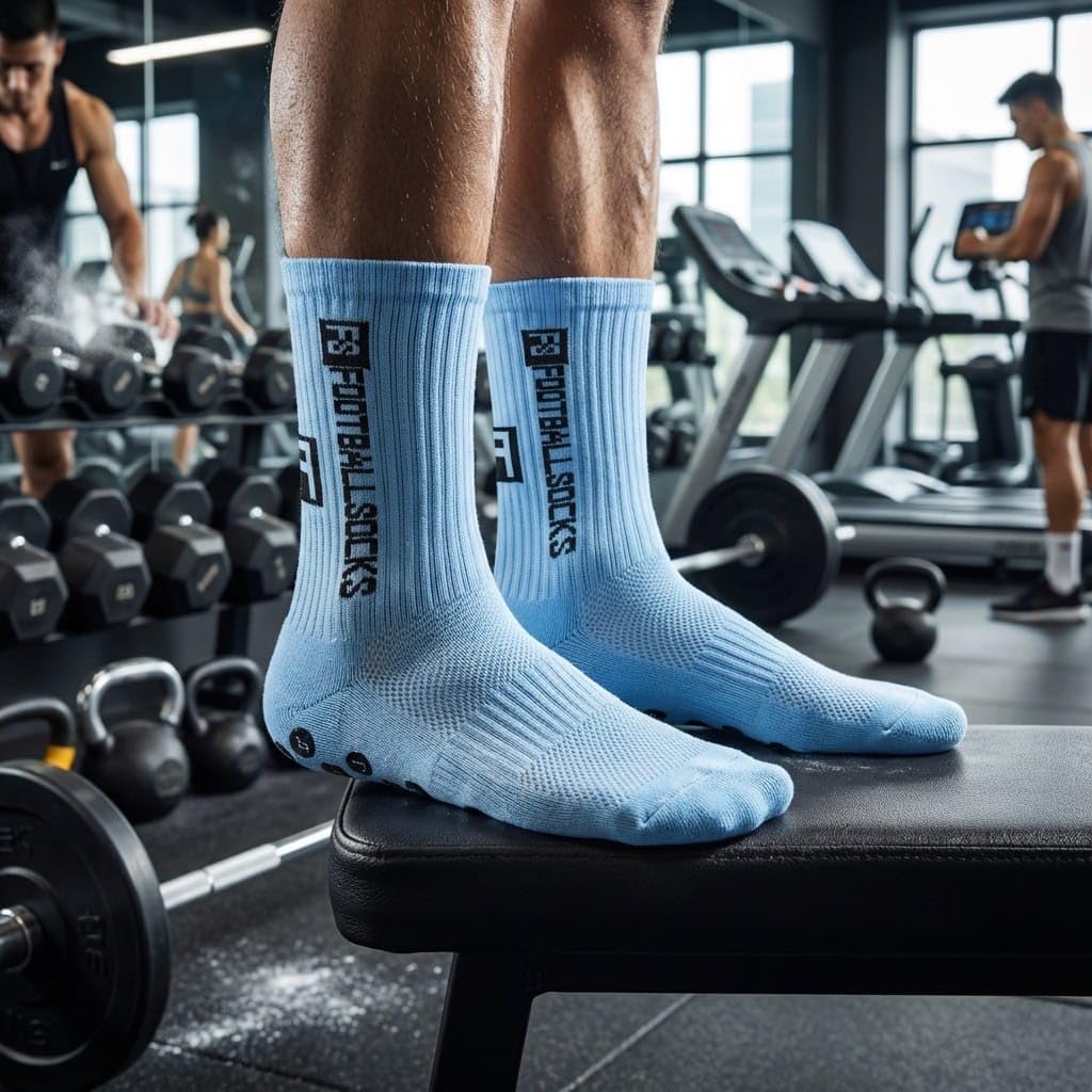 3 Paar Fußballsocken Unisex – Atmungsaktive Sportsocken, für Fußball, Basketball, Laufen, Radfahren & Tennis