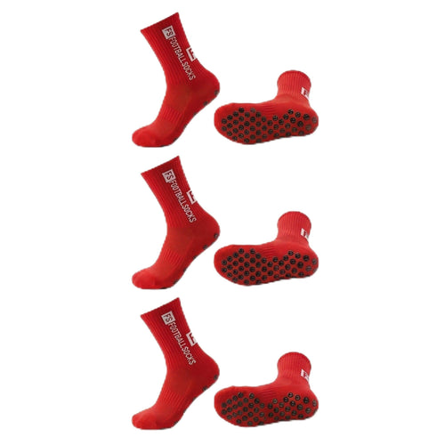 3 Paar Fußballsocken Unisex – Atmungsaktive Sportsocken, für Fußball, Basketball, Laufen, Radfahren & Tennis