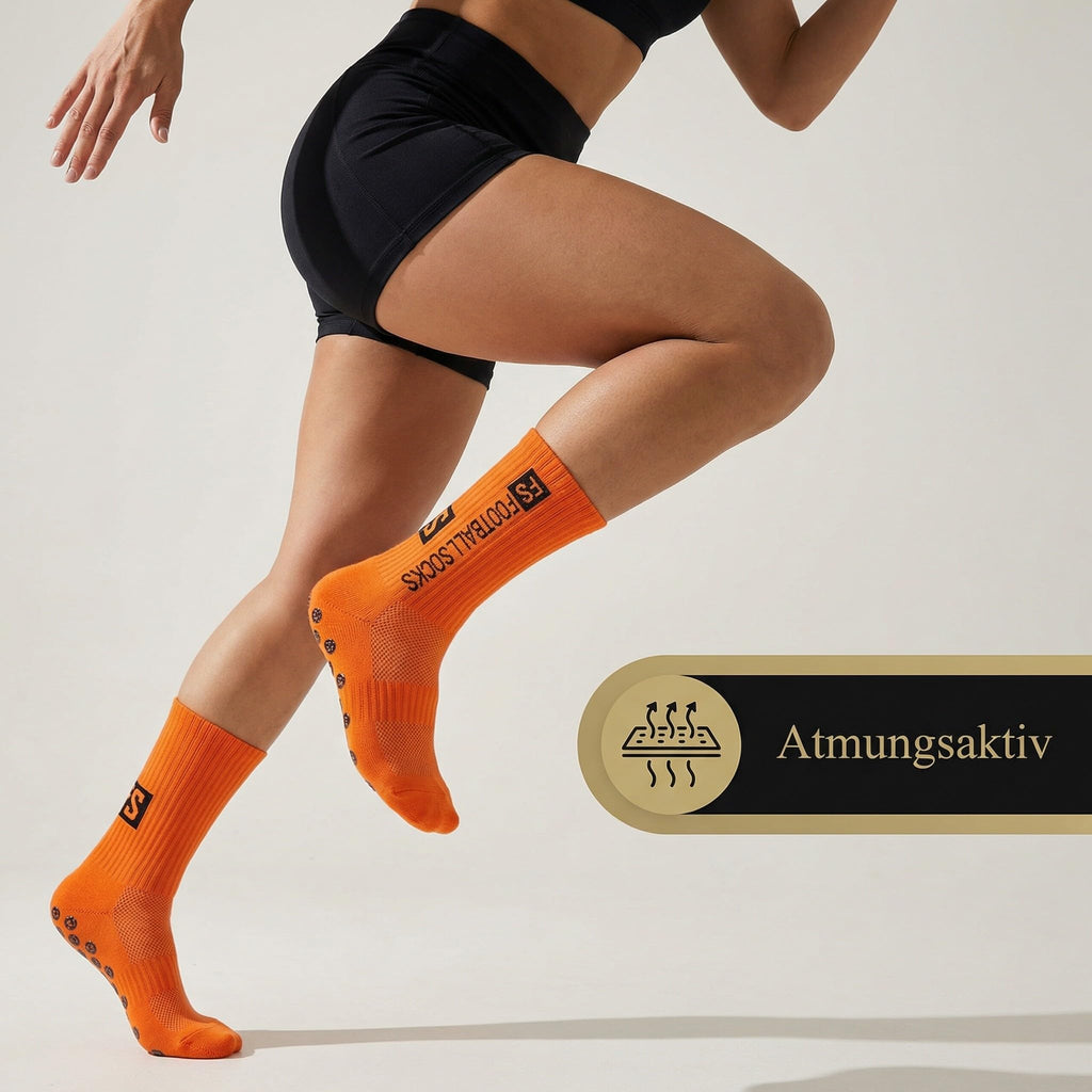 3 Paar Fußballsocken Unisex – Atmungsaktive Sportsocken, für Fußball, Basketball, Laufen, Radfahren & Tennis