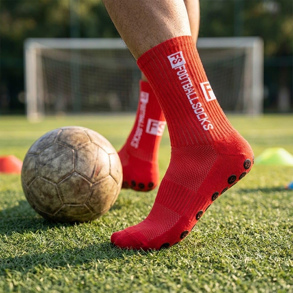 3 Paar Fußballsocken Unisex – Atmungsaktive Sportsocken, für Fußball, Basketball, Laufen, Radfahren & Tennis