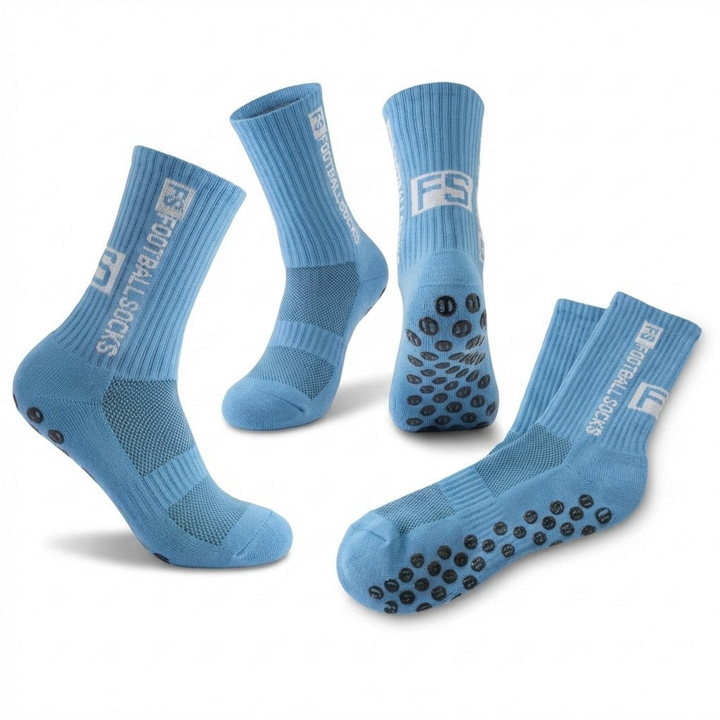 3 Paar Fußballsocken Unisex – Atmungsaktive Sportsocken, für Fußball, Basketball, Laufen, Radfahren & Tennis