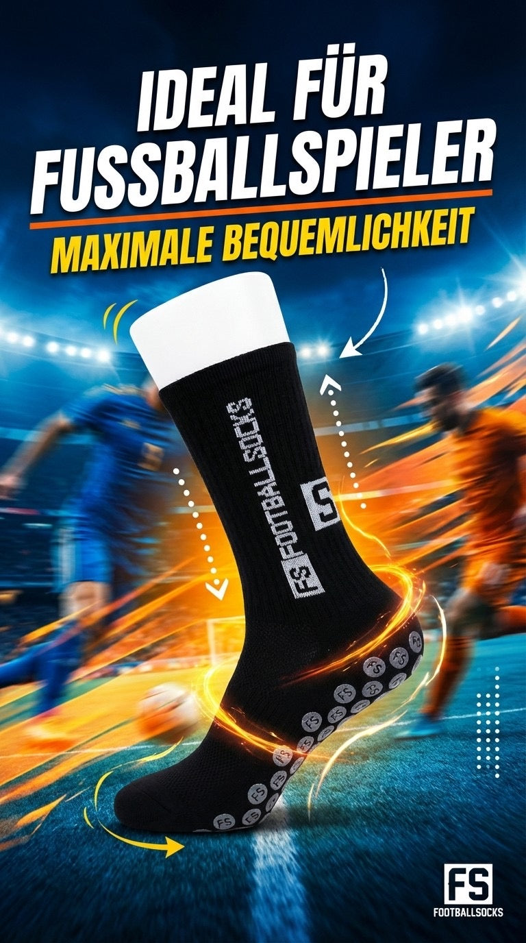 3 Paar Fußballsocken Unisex – Atmungsaktive Sportsocken, für Fußball, Basketball, Laufen, Radfahren & Tennis