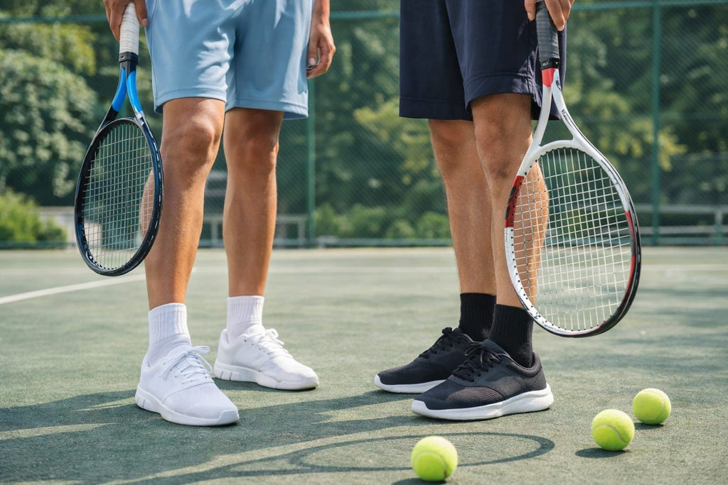Nilmax Tennis Socken 6er Pack – Atmungsaktive Baumwollsocken für Sport & Alltag – Größe 38–42 – Damen & Herren